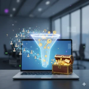 web visitors into leads